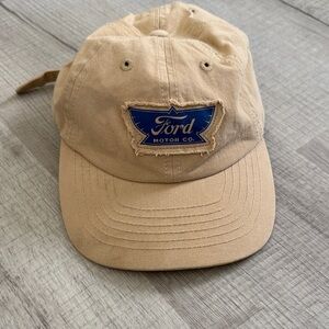 Ford Beige Cap with Blue Logo